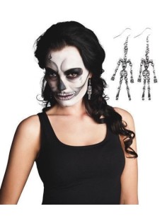 Boucles d'oreilles squelette - de haute qualité, idéales pour le carnaval, les fêtes à thème et les événements spéciaux.